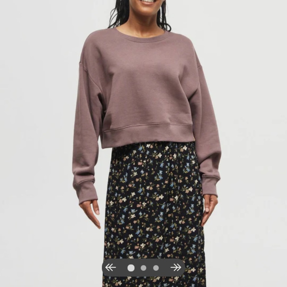 🎉🎉HOST PICK🎉🎉 Ten Tree Tree Fleece Oversized Cropped Crewneck Sweatshirt